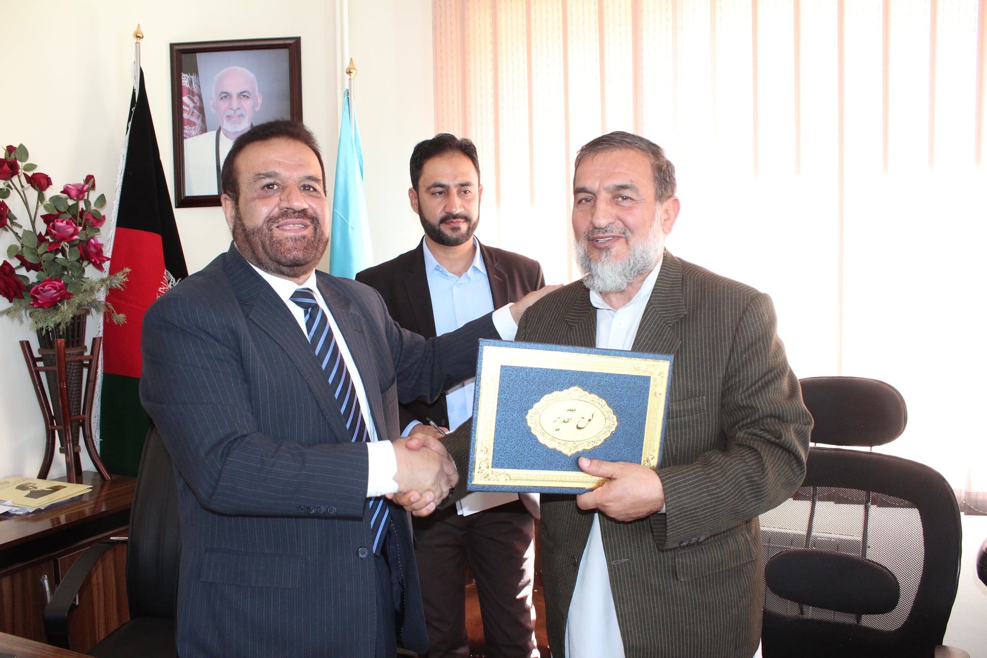 د بشري علومو معاونیت د دوو متقاعد شوو علمي غړو د درناوي غونډه